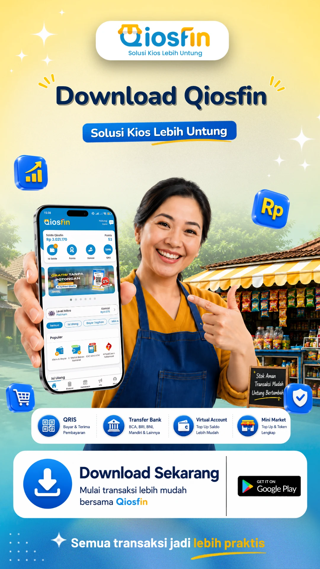 Qiosfin: Agen Pulsa & QRIS screenshot
