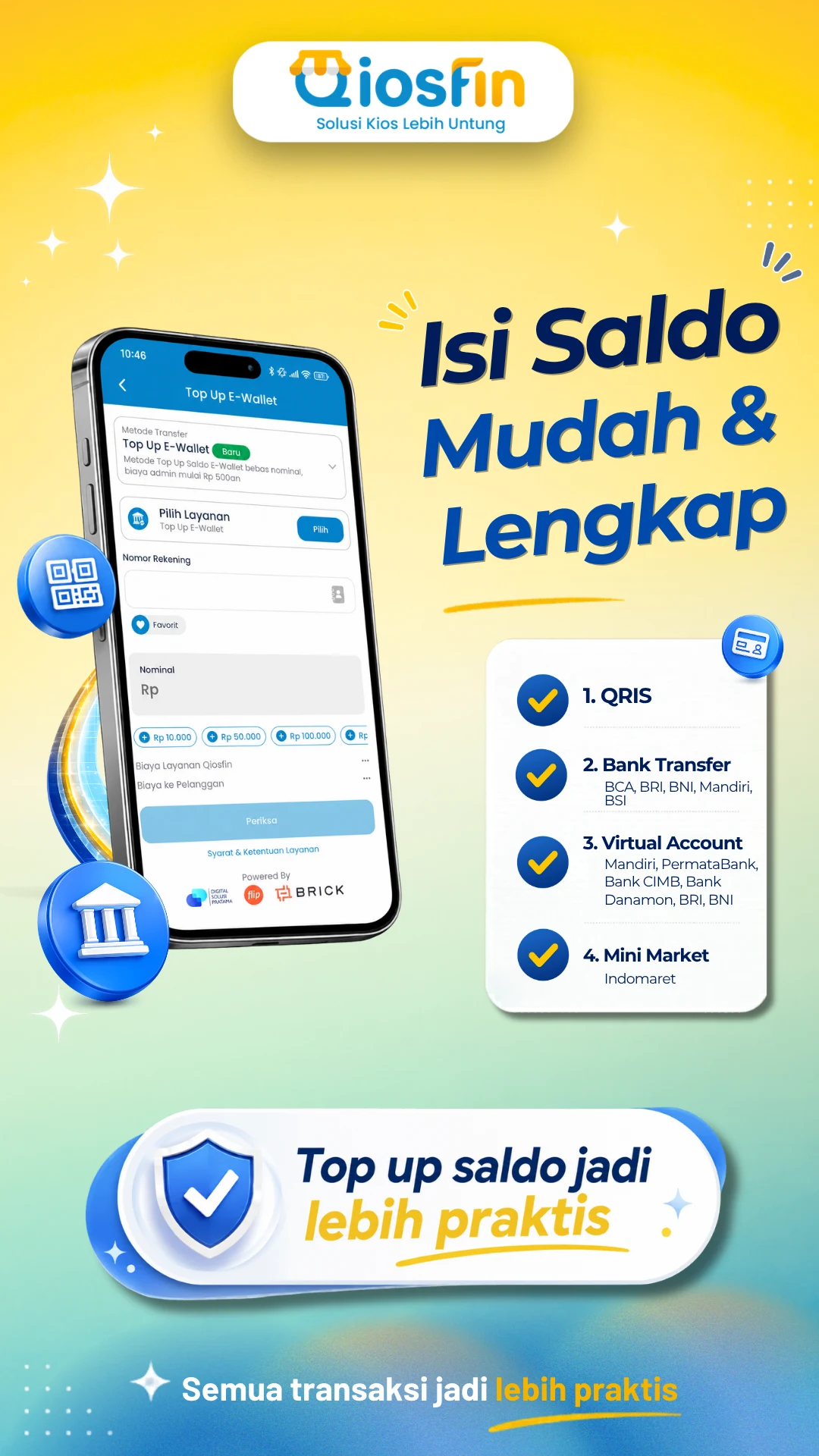 Qiosfin: Agen Pulsa & QRIS screenshot